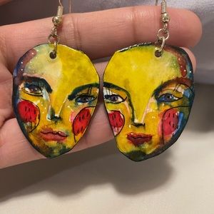 Abstract Face Earrings